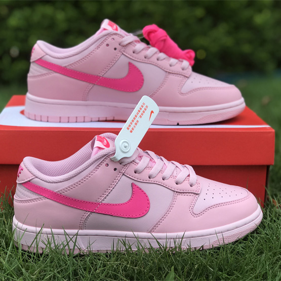 Nike Dunk Low “Triple Pink” Sneaker    DH9756-600  - DesignerGu