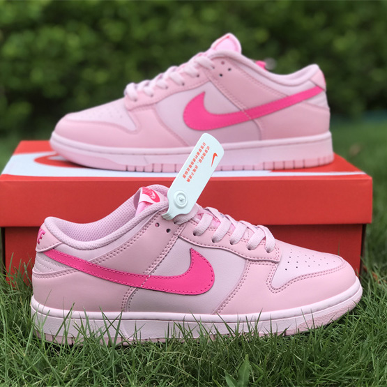 Nike Dunk Low “Triple Pink” Sneaker    DH9756-600  - DesignerGu