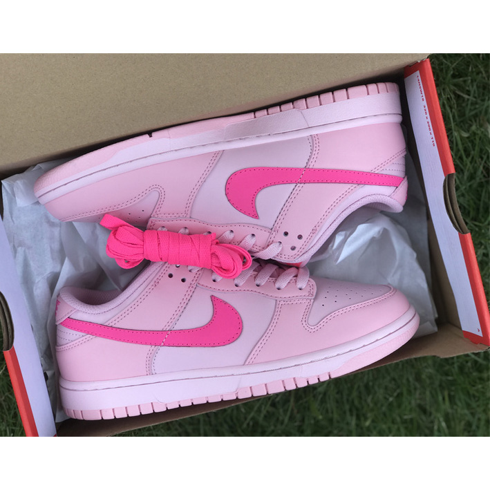 Nike Dunk Low “Triple Pink” Sneaker    DH9756-600  - DesignerGu