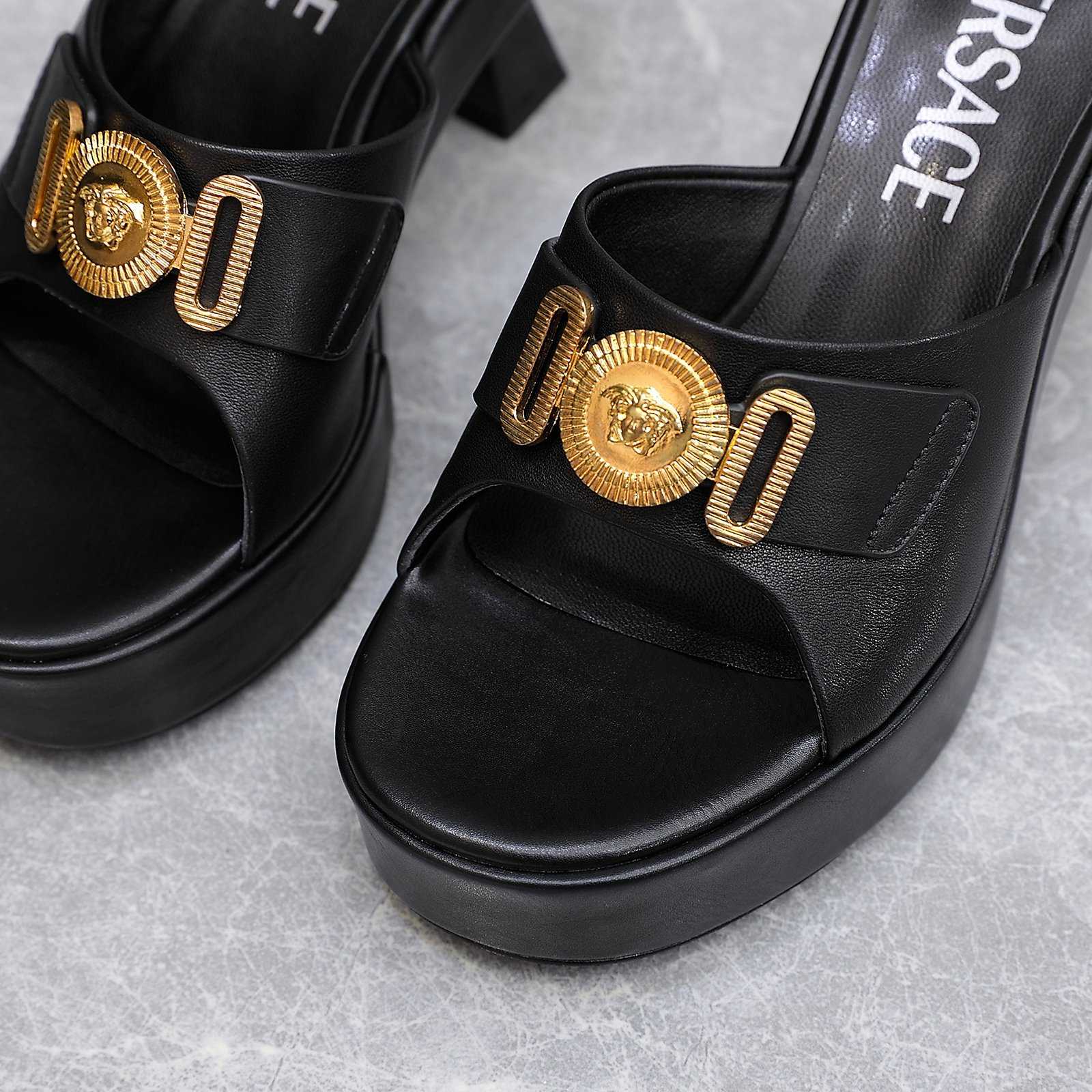 Versace Medusa Biggie Crystal Mules - DesignerGu