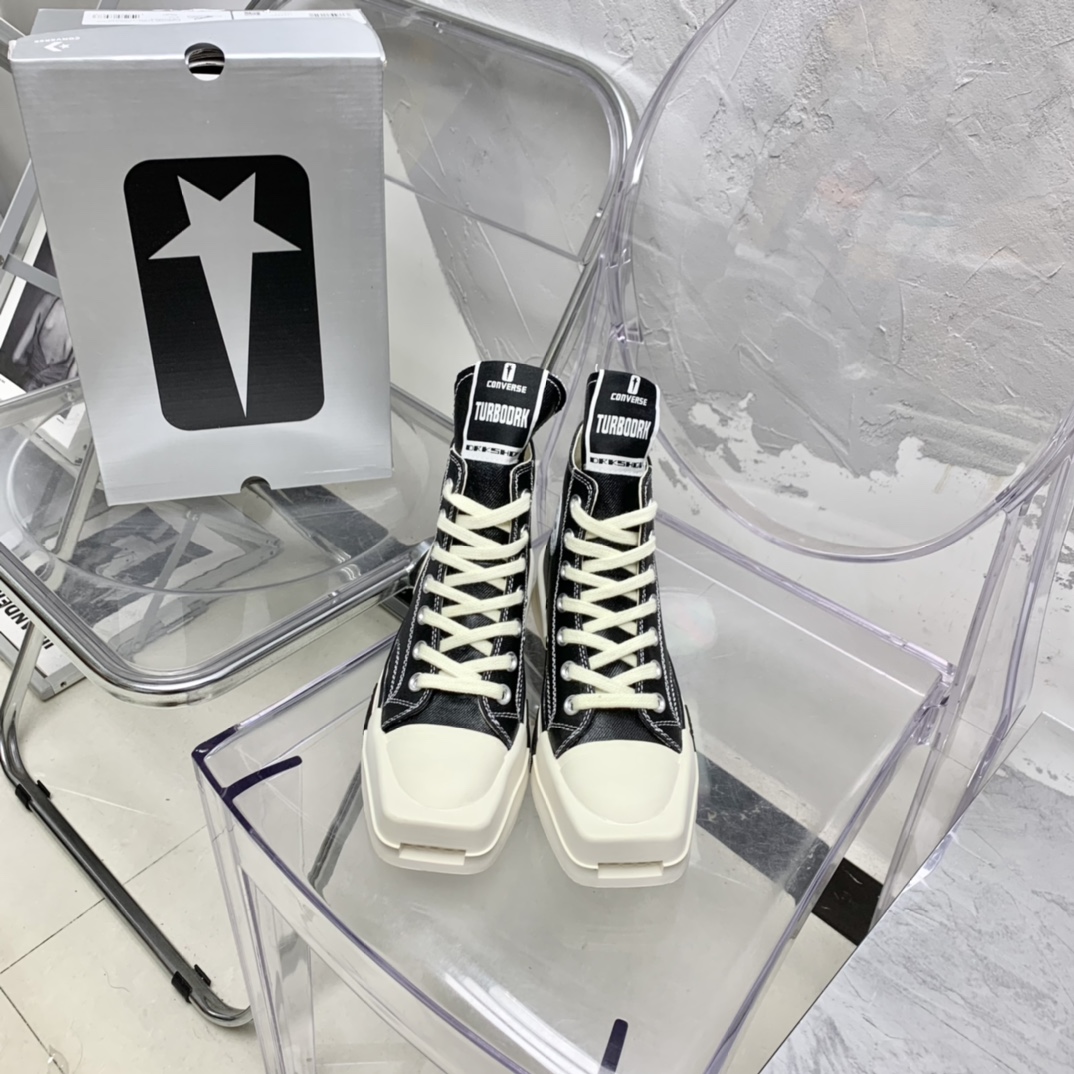 Rick Owens x Converse x  Drkshdw Turbodrk Sneakers - DesignerGu