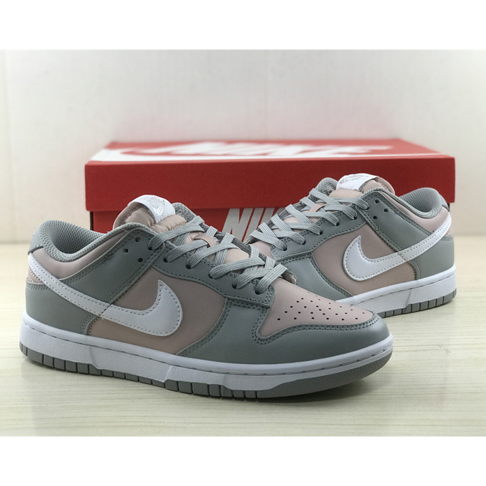 Nike Dunk Low “Pink / Grey” Sneakers     DM8329-600 - DesignerGu