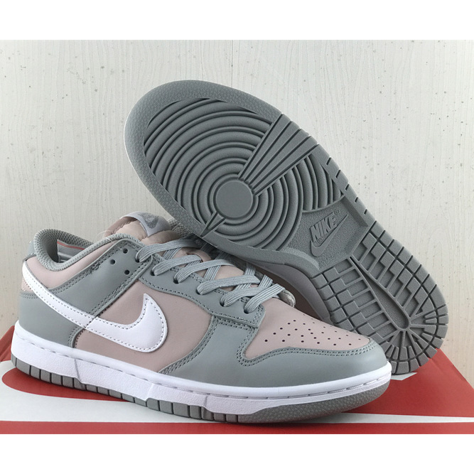 Nike Dunk Low “Pink / Grey” Sneakers     DM8329-600 - DesignerGu