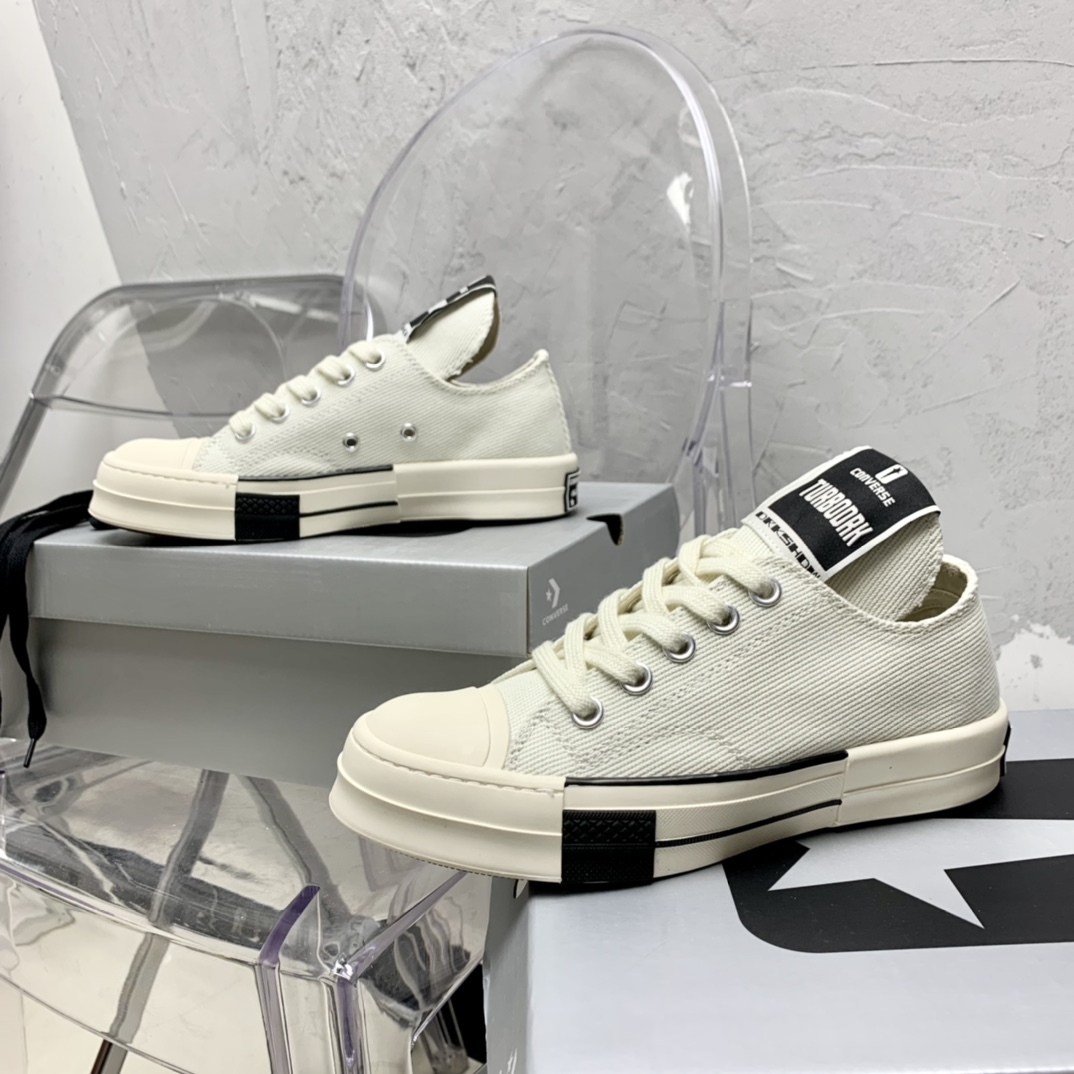 Rick Owensx Converse x  Drkshdw Drkstar Hi Sneakers - DesignerGu