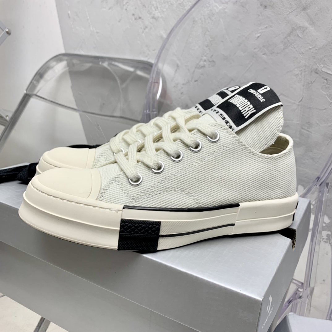 Rick Owensx Converse x  Drkshdw Drkstar Hi Sneakers - DesignerGu