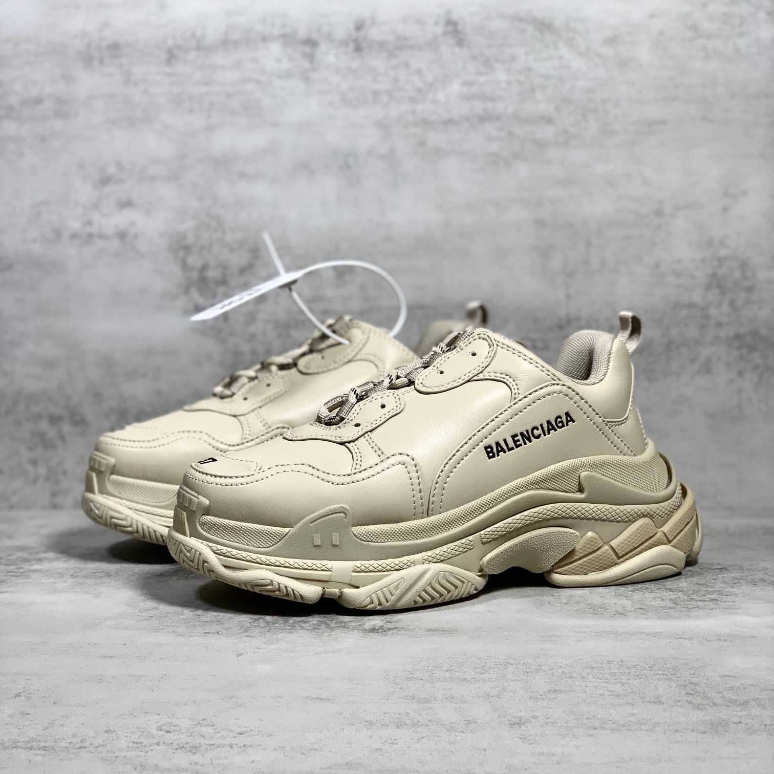 Balenciaga Triple S Sneaker In Beige Technical Material - DesignerGu