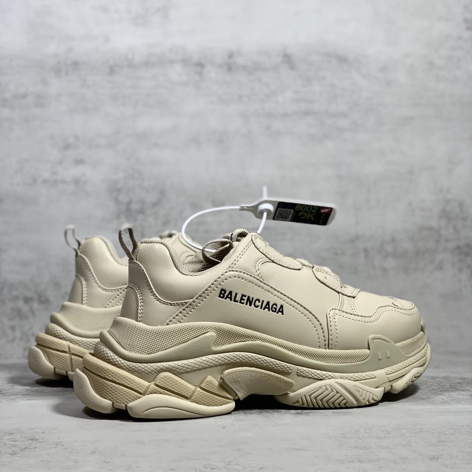 Balenciaga Triple S Sneaker In Beige Technical Material - DesignerGu