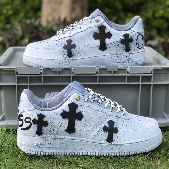 Chrome Hearts x Nike Air Force 1'07 Low Sneaker      - DesignerGu