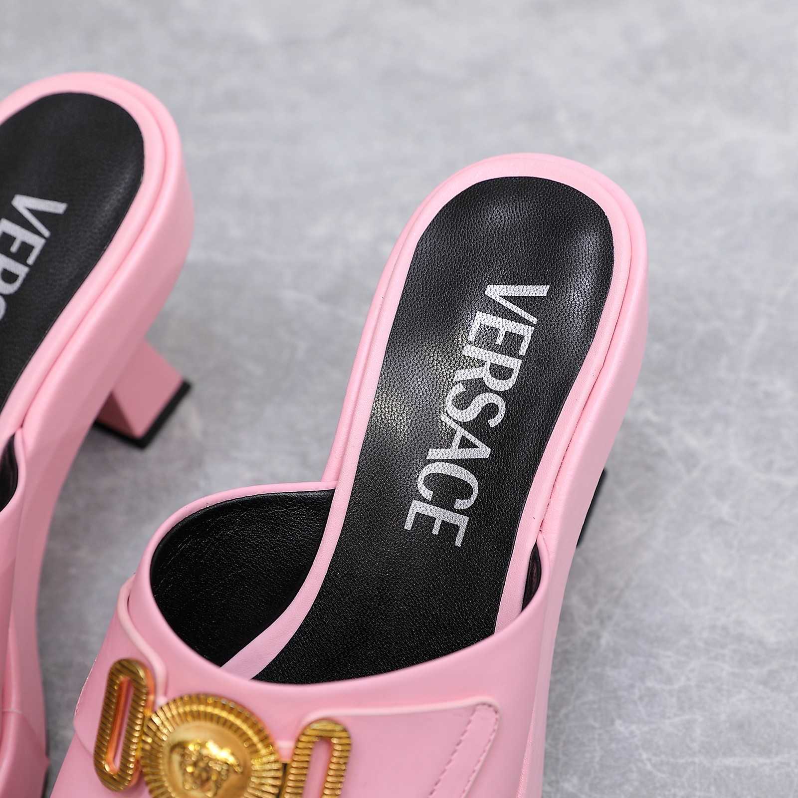 Versace Medusa Biggie Crystal Mules - DesignerGu