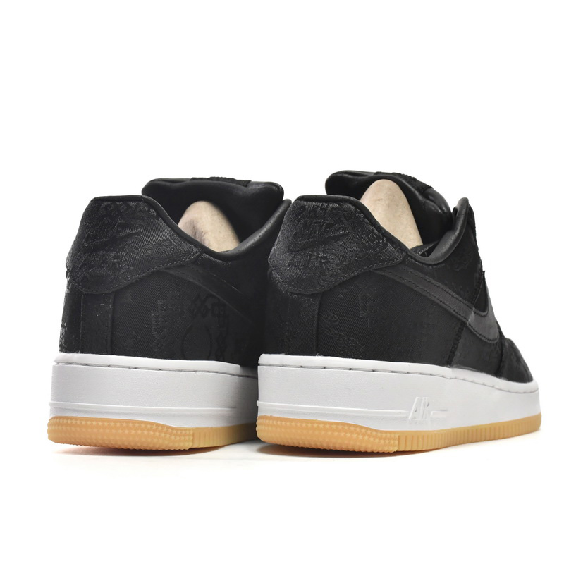 Nike Air Force 1 Low Fragment Design x Clot Black Silk Sneaker     CZ3986-001 - DesignerGu