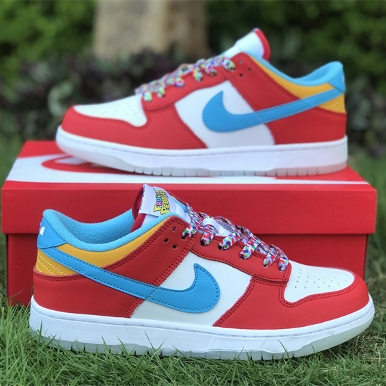 LeBron James x Nike Dunk Low “Fruity Pebbles” Sneaker     DH8009-600  - DesignerGu