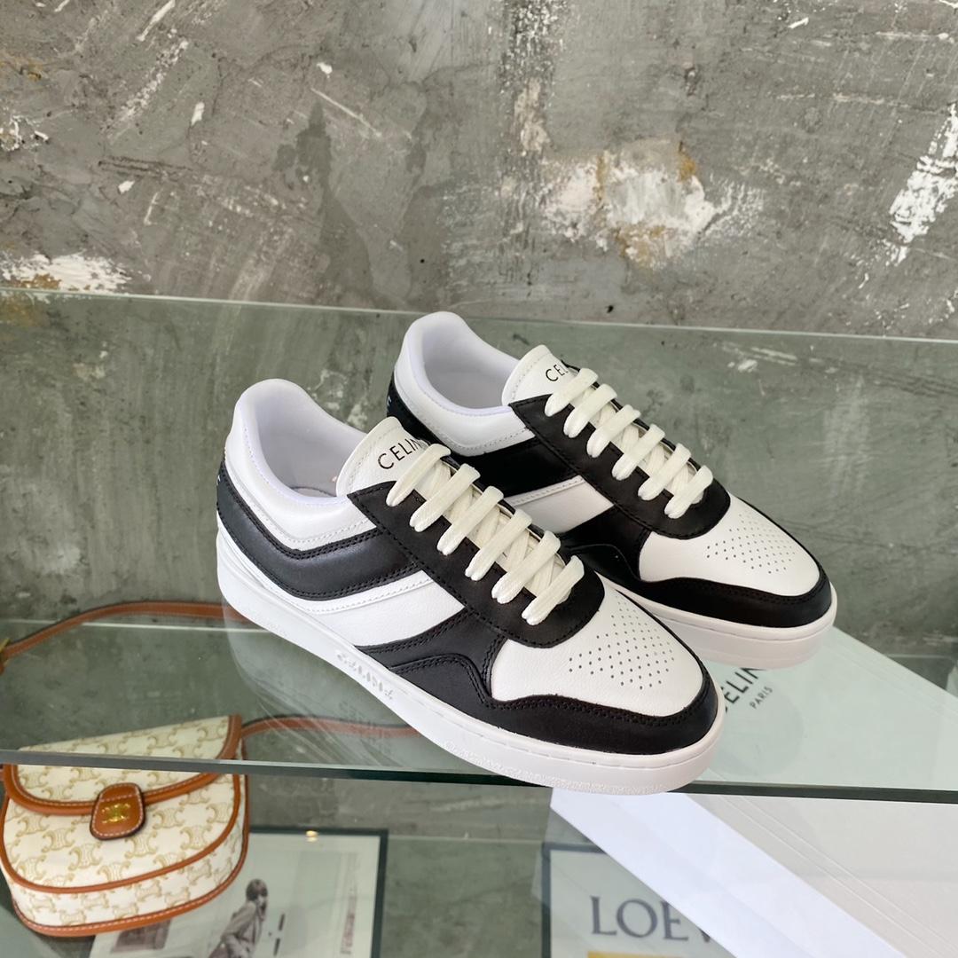 Celine Trainer Low Lace-Up Sneaker In Calfskin - DesignerGu