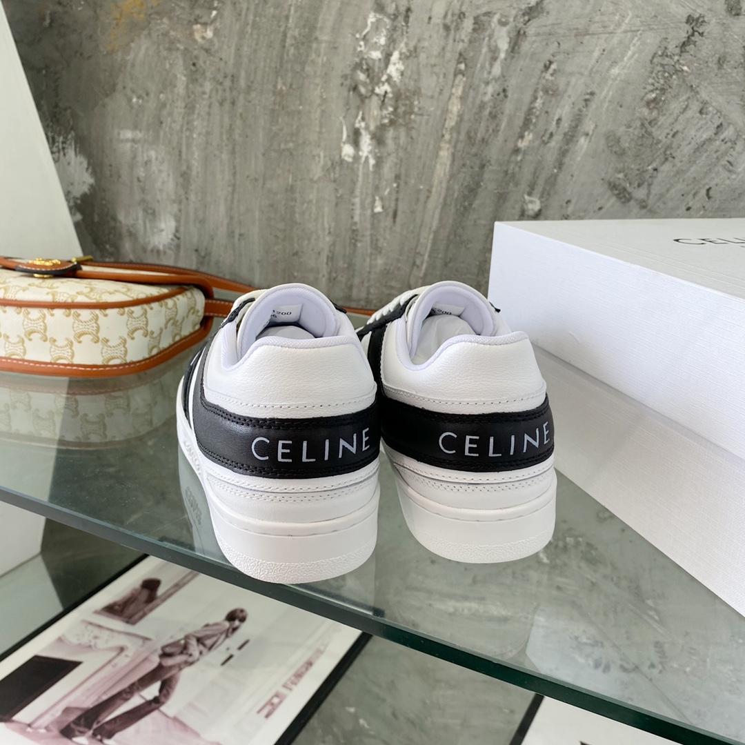 Celine Trainer Low Lace-Up Sneaker In Calfskin - DesignerGu