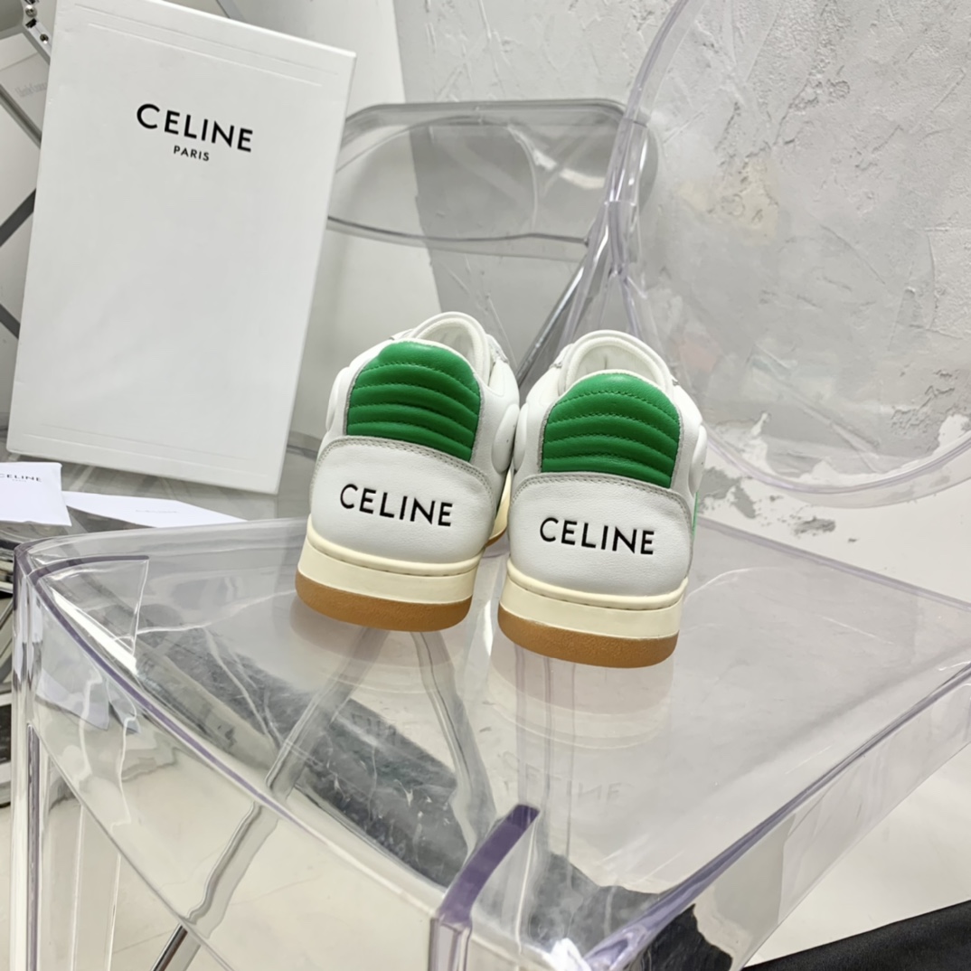 Celine CT-02 Mid Sneaker With Velcro In Calfskin - DesignerGu