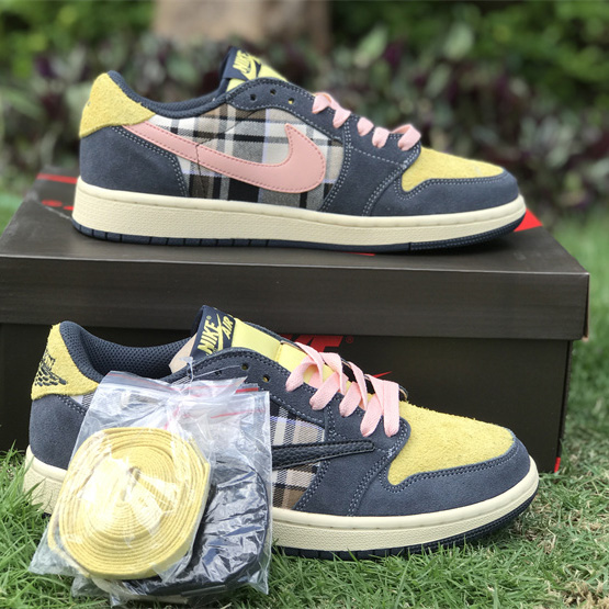 Fragment x Travis Scott x  Air Jordan 1 Low Sneaker  CQ4277-618 - DesignerGu