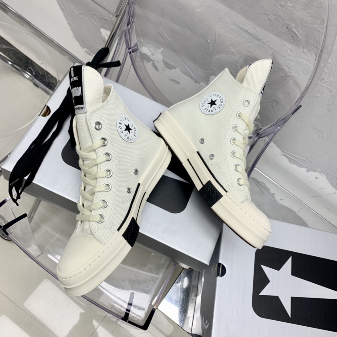 Rick Owensx Converse x  Drkshdw Drkstar Hi Sneakers - DesignerGu