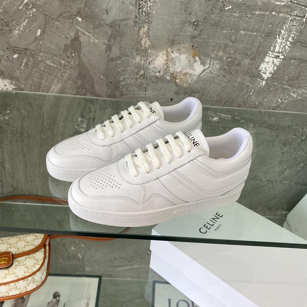 Celine Trainer Low Lace-Up Sneaker In Calfskin - DesignerGu