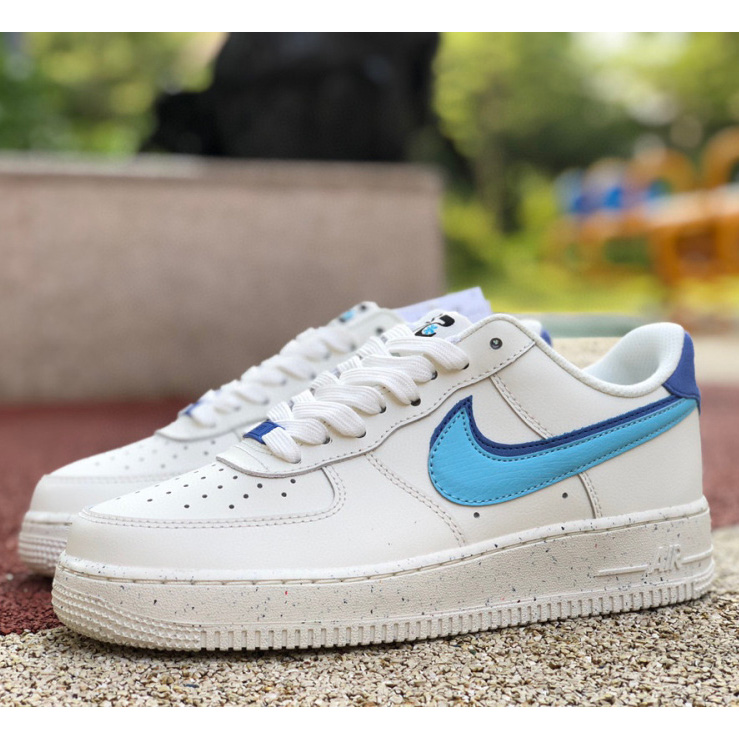 Nike Air Force 1’07 LV8 EMB"82 White Blue" Sneaker      DQ0359-100 - DesignerGu