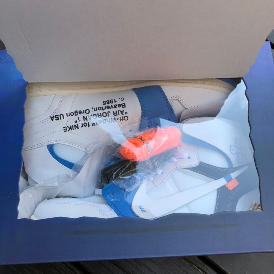 Off-White x Air Jordan 1 OW High Sneaker   50818-168 - DesignerGu