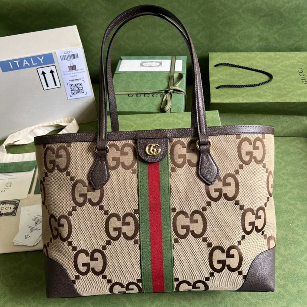 Gucci Ophidia Jumbo GG Medium Tote(32-28-14cm) - DesignerGu