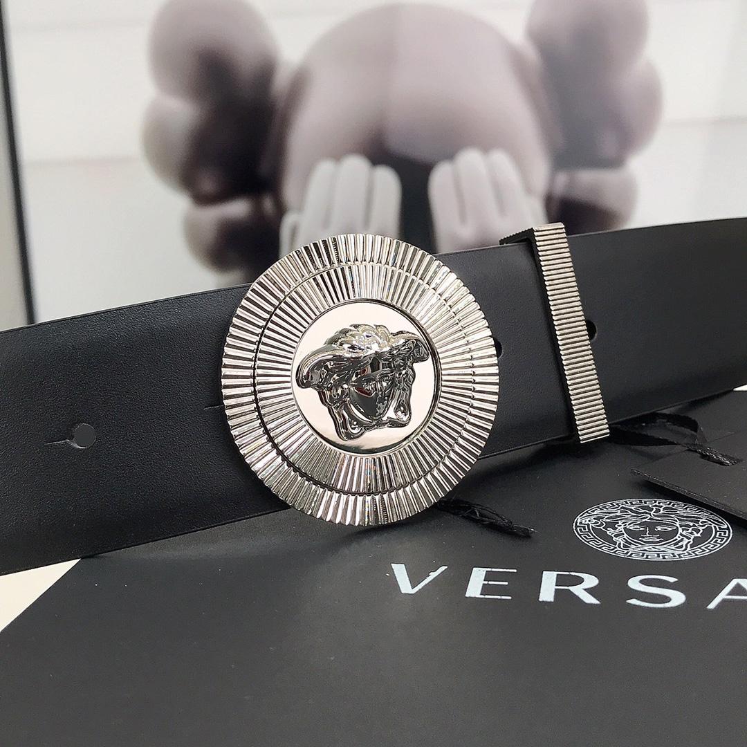 Versace Enamel Medusa Biggie Belt   40mm - DesignerGu