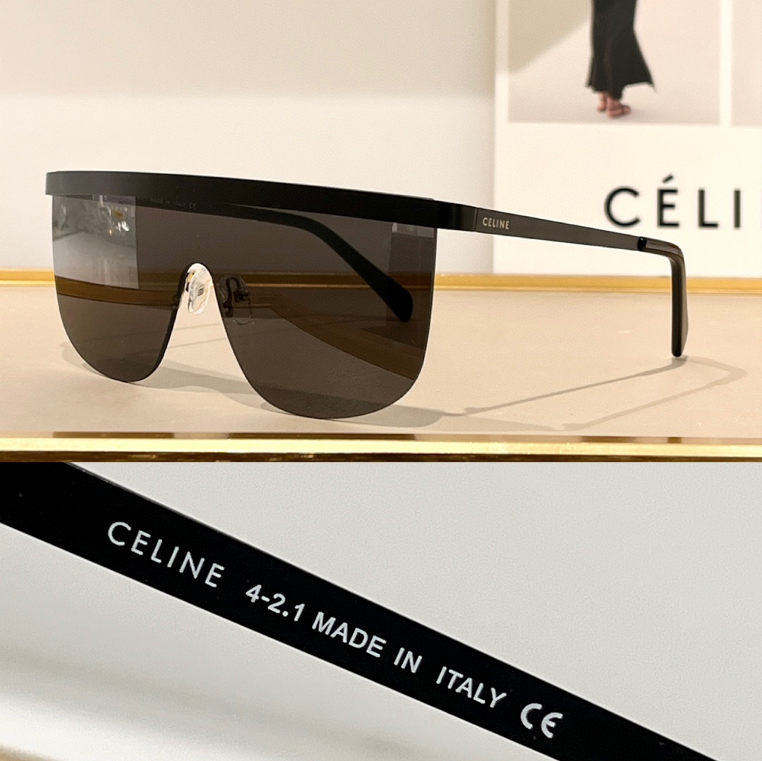 Celine Moon Sunglasses In Metal With Mirror Lenses - DesignerGu