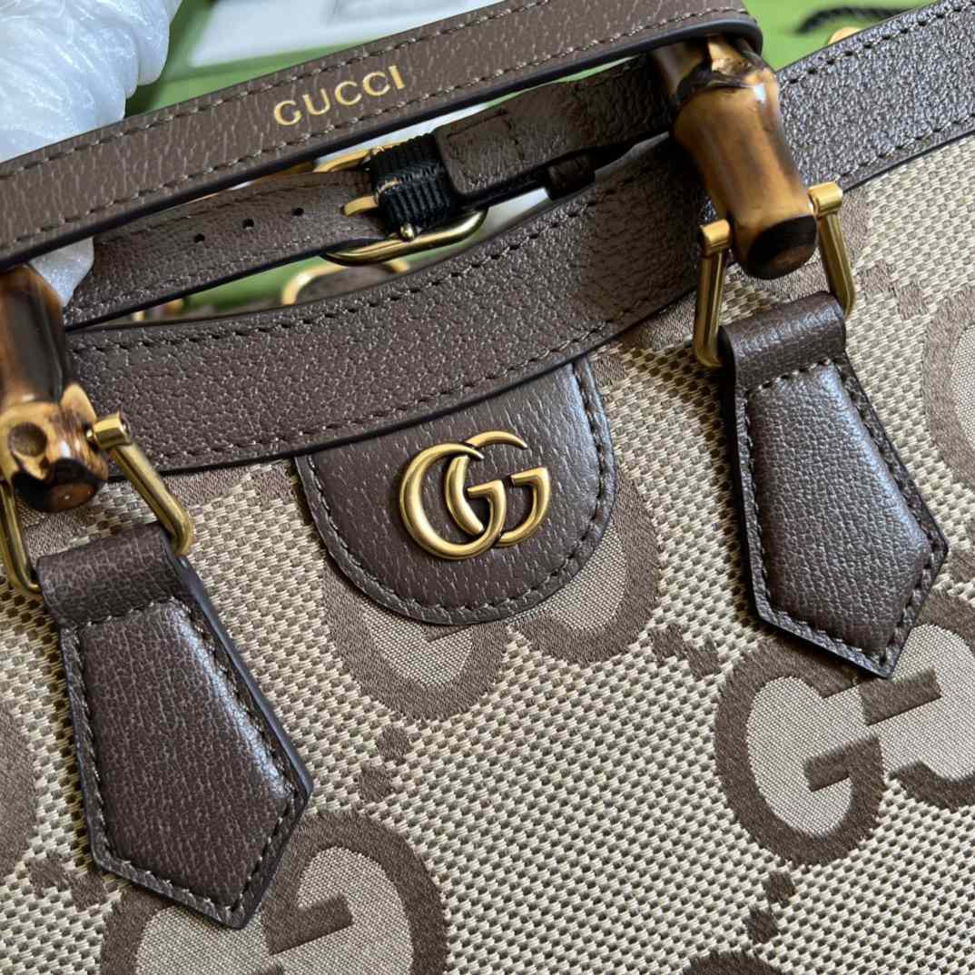 Gucci Diana Jumbo GG Small Tote Bag(27-24-11cm) - DesignerGu