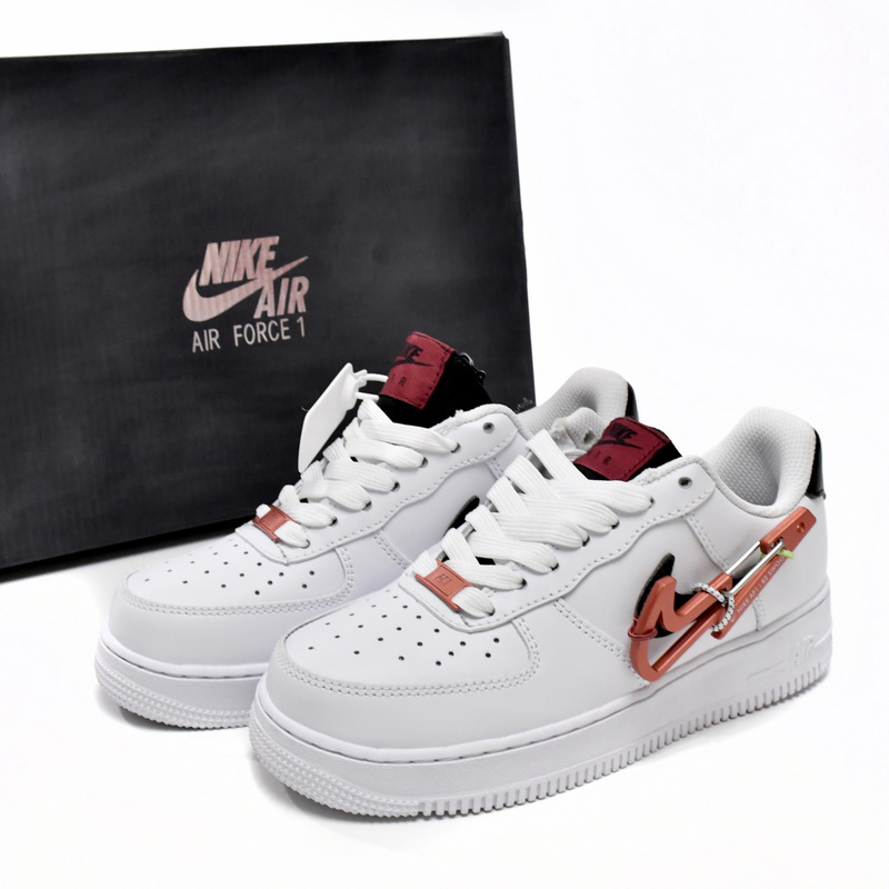 Nike Air Force 1 Low Carabiner Swoosh Sneaker     DH7579-100 - DesignerGu