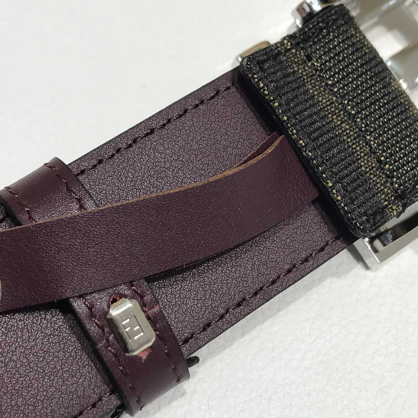 Fendi Brown Fabric Belt - DesignerGu