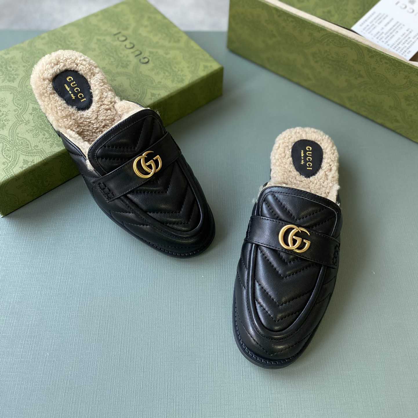 Gucci Women's Double G Slippers - DesignerGu