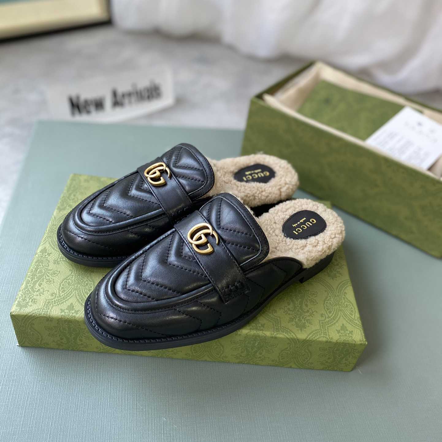 Gucci Women's Double G Slippers - DesignerGu