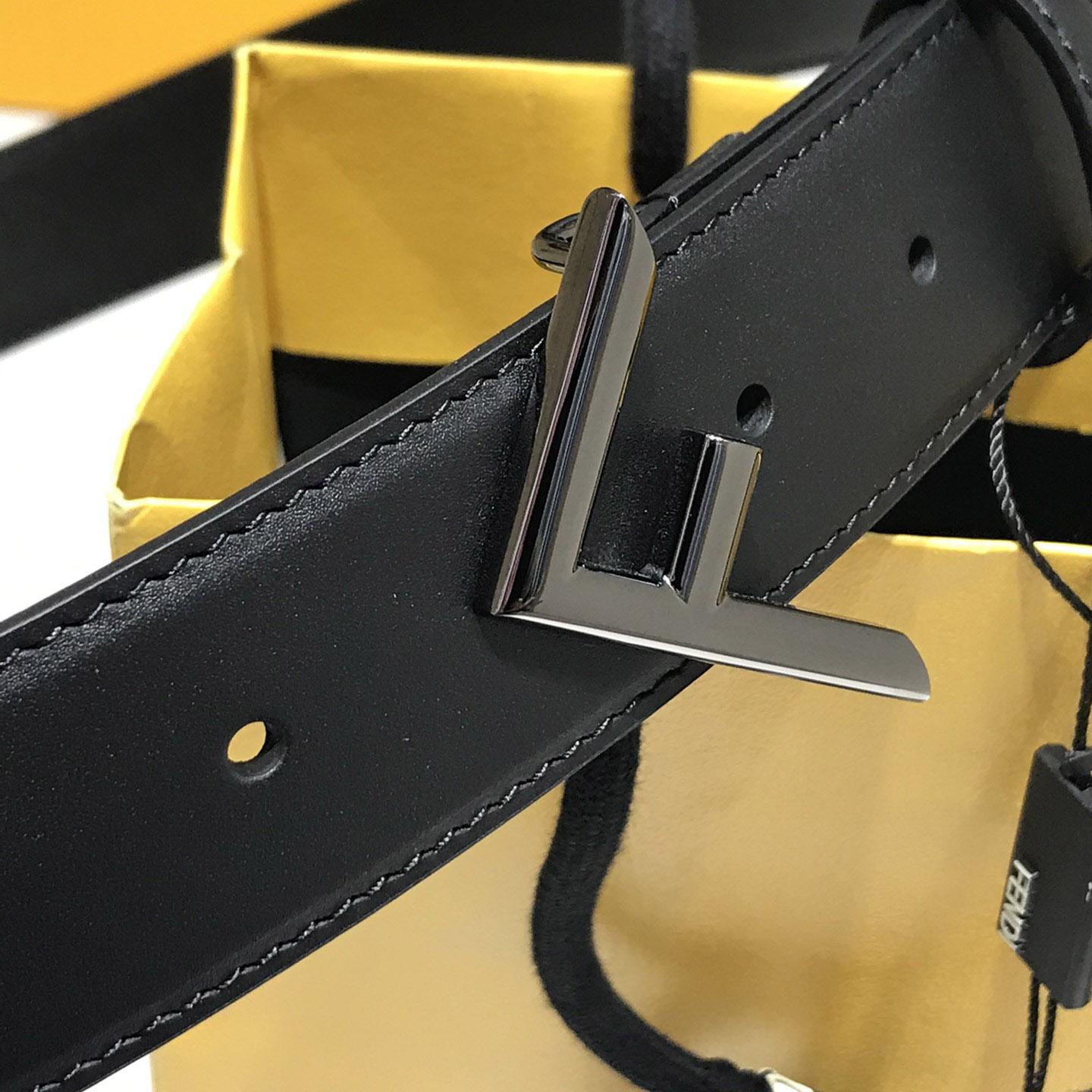 Fendi Black Leather Belt - DesignerGu