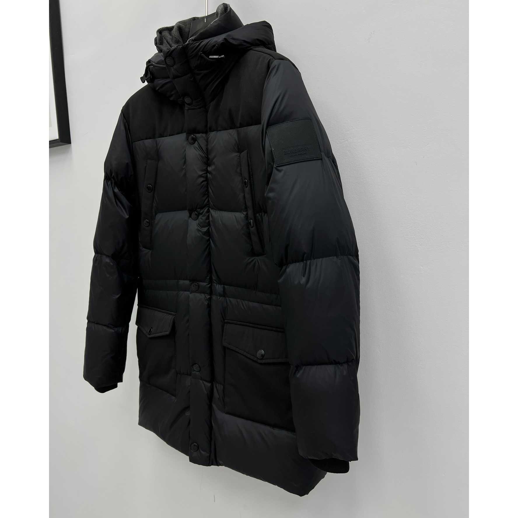 Burberry Logo Appliqué Nylon Puffer Coat - DesignerGu