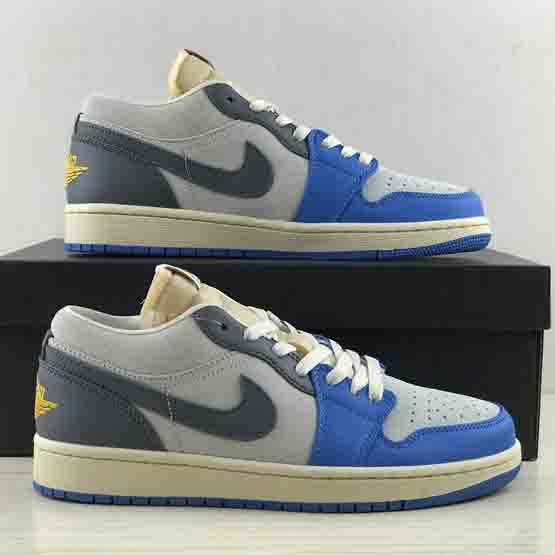 Air Jordan 1 Low “UNC Grey” Sneaker     DZ5376-469 - DesignerGu