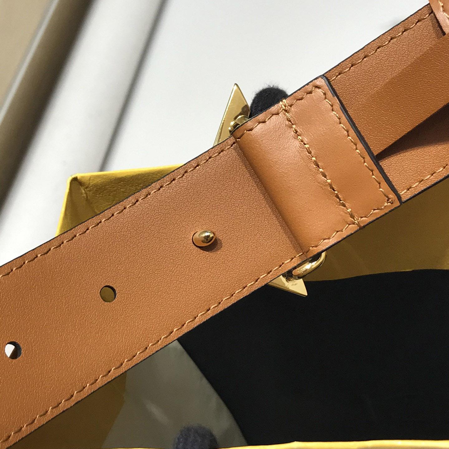 Fendi Brown Leather Belt - DesignerGu