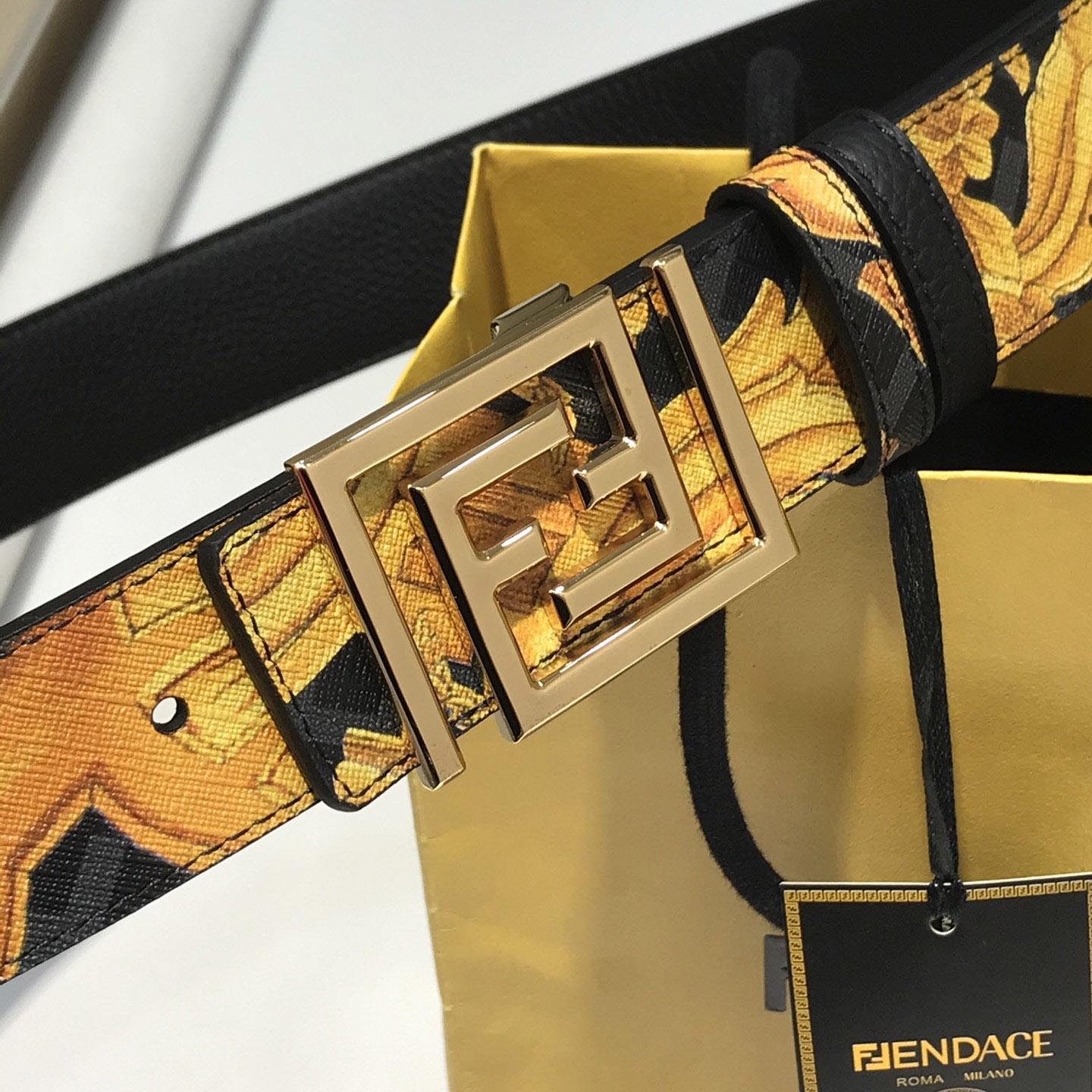 Versace Fendace Reversible Belt - DesignerGu