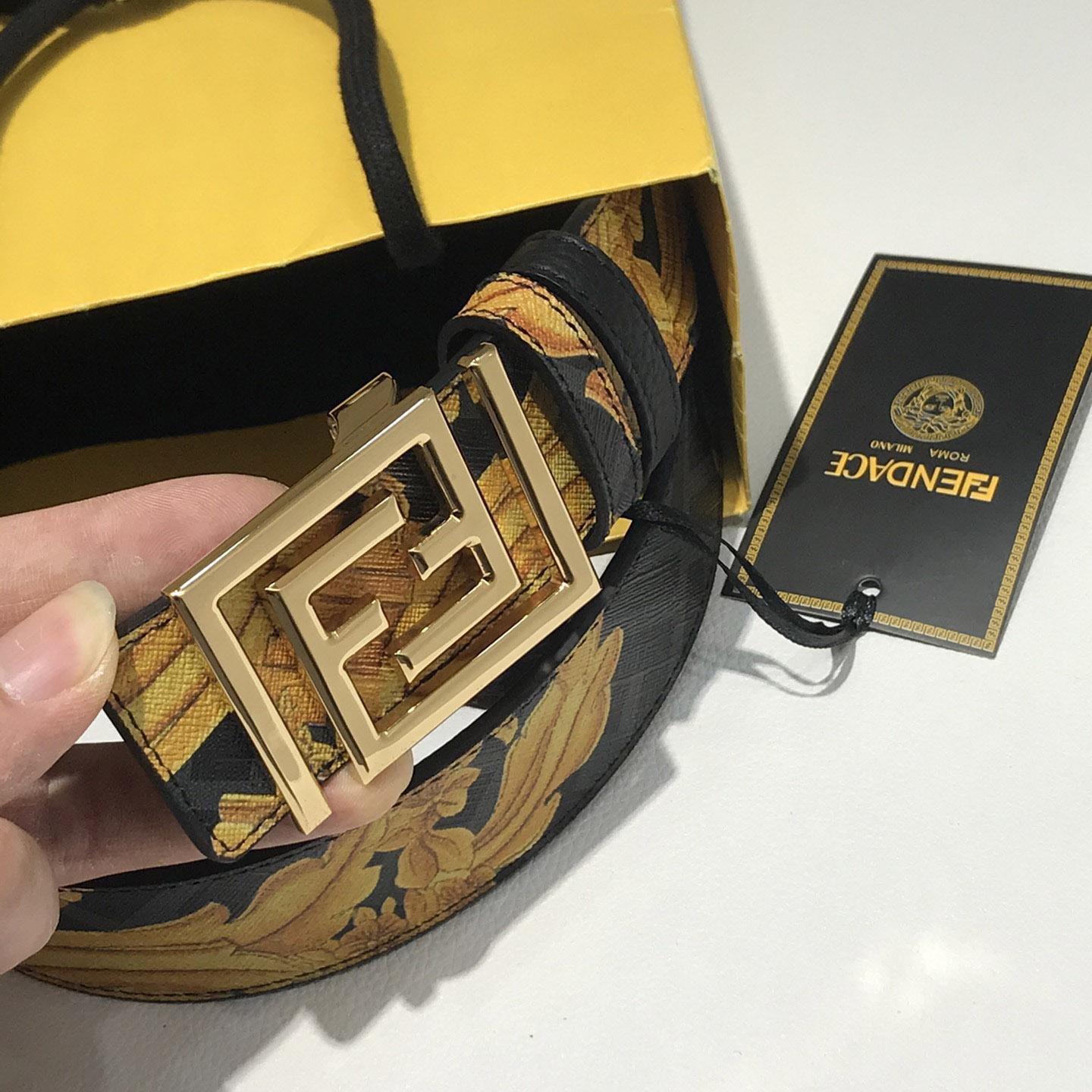 Versace Fendace Reversible Belt - DesignerGu