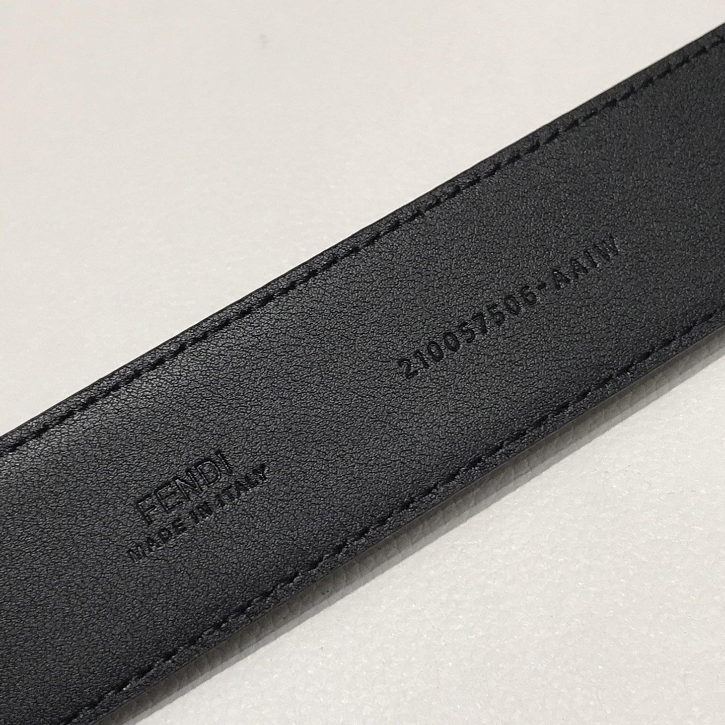 Fendi Black Leather Belt - DesignerGu