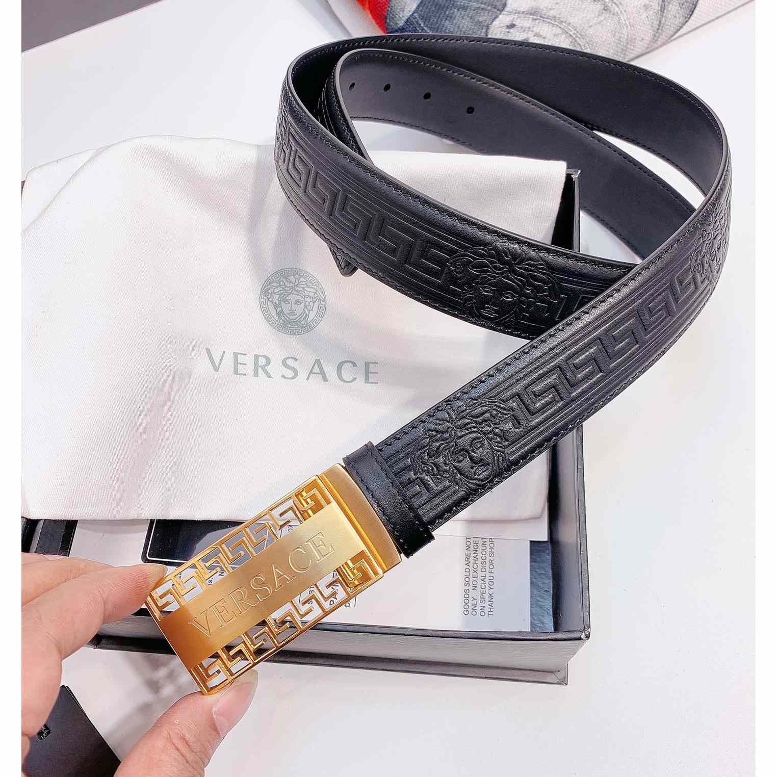 Versace Leather Belt - DesignerGu