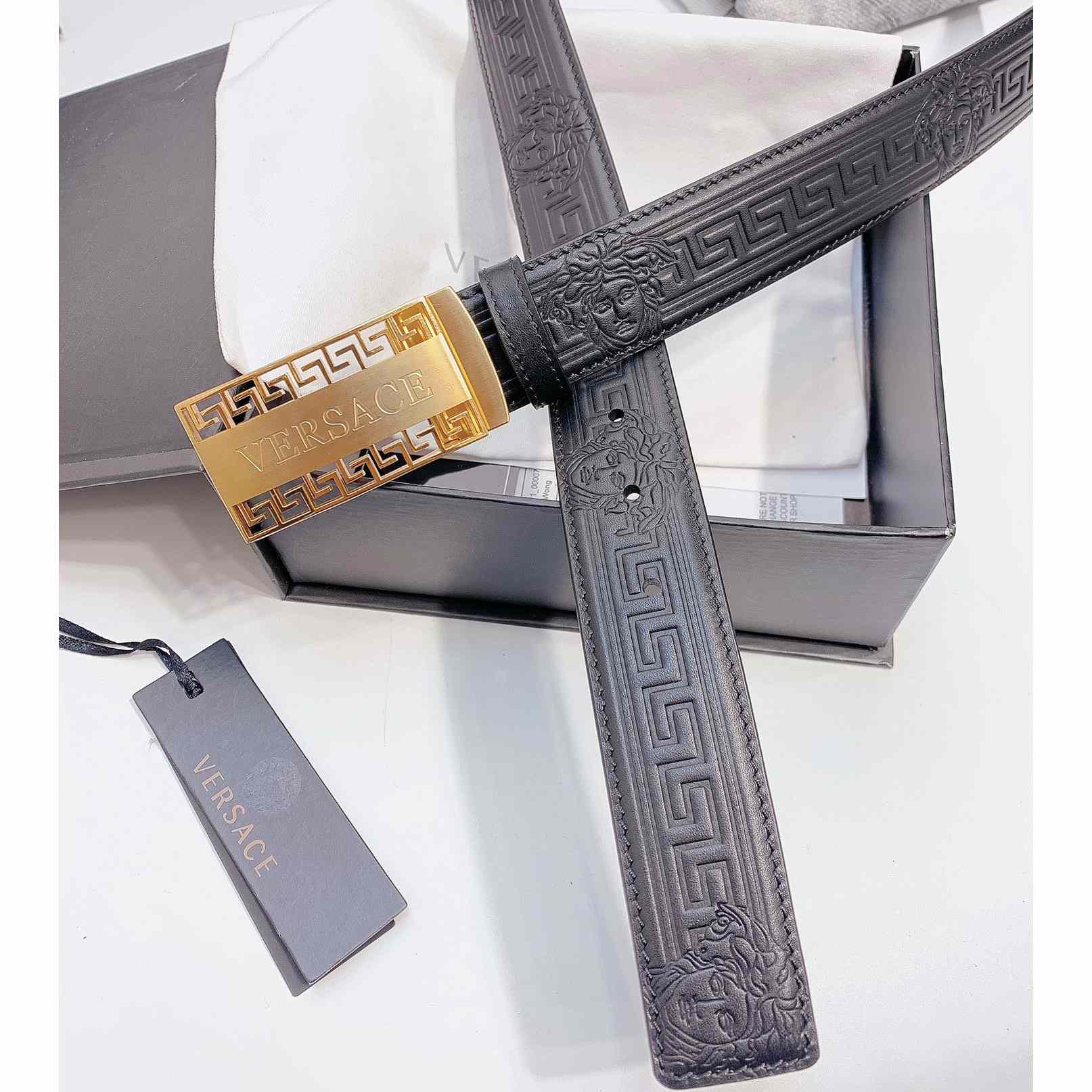 Versace Leather Belt - DesignerGu