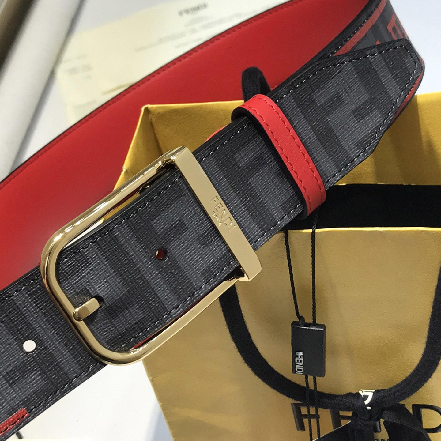 Fendi Reversible Leather Belt - DesignerGu