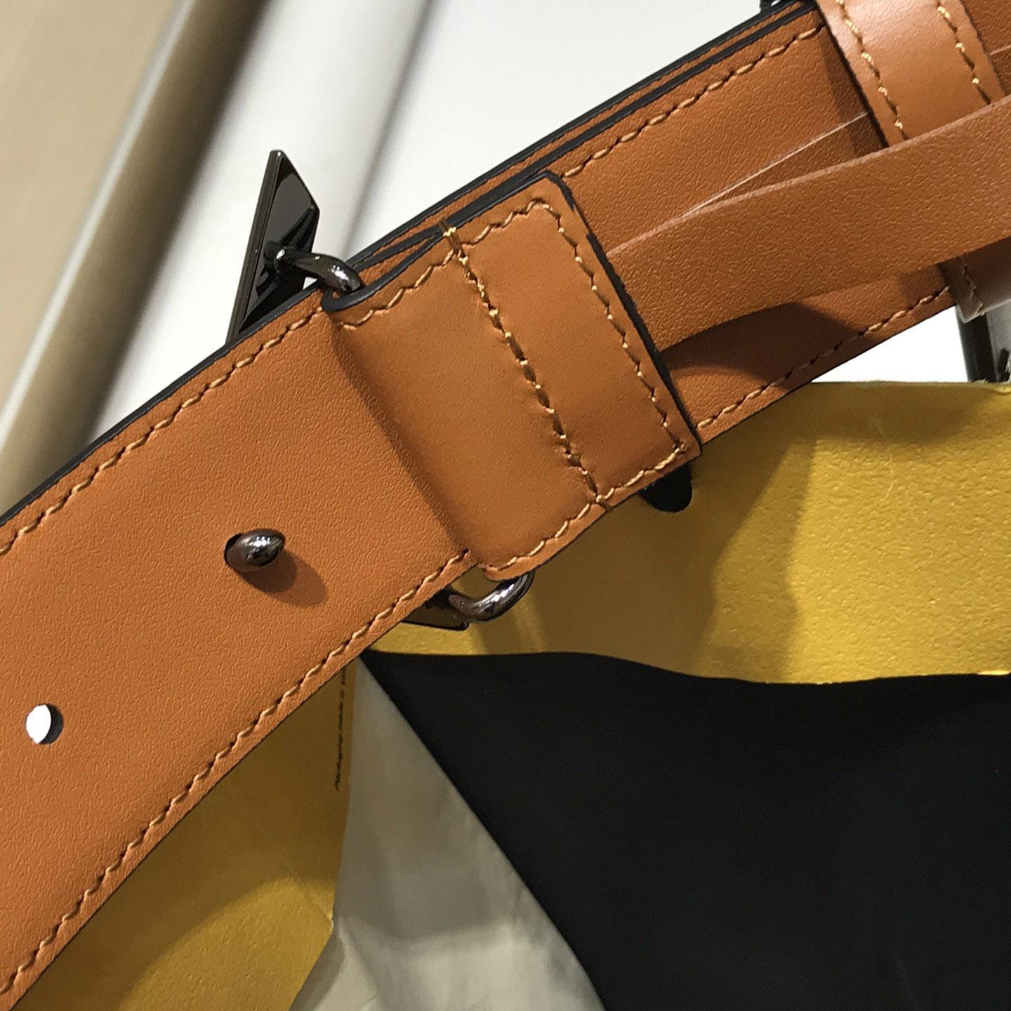 Fendi Brown Leather Belt - DesignerGu