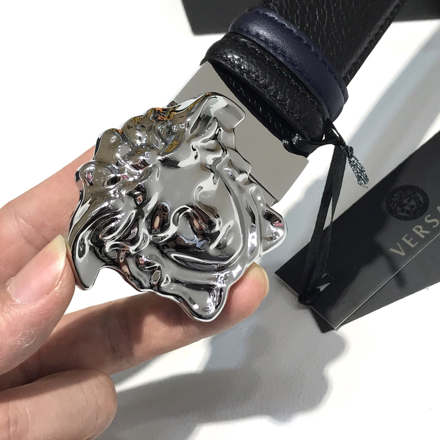 Versace Reversible Leather Belt  - DesignerGu