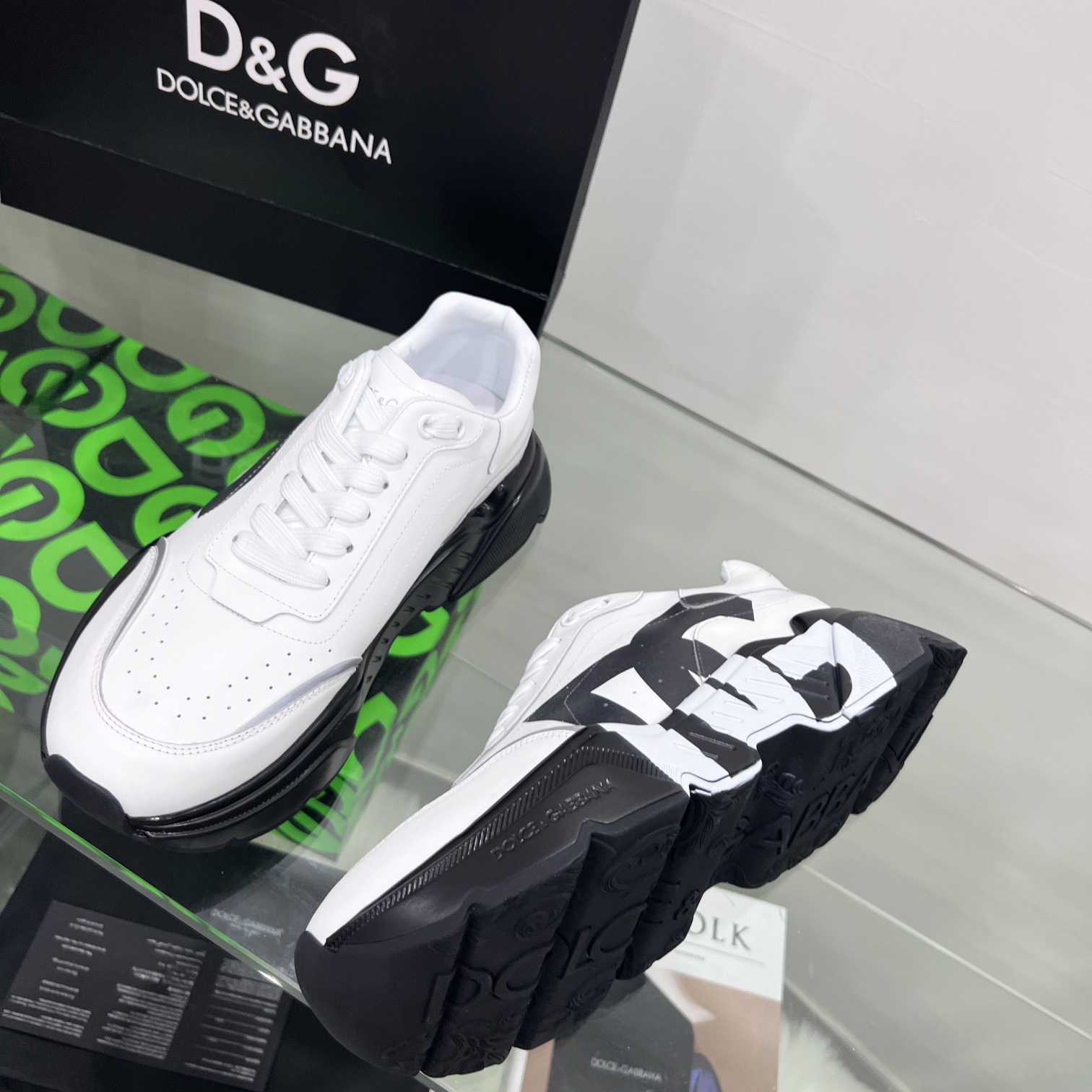 Dolce & Gabbana Calfskin Daymaster Sneakers - DesignerGu