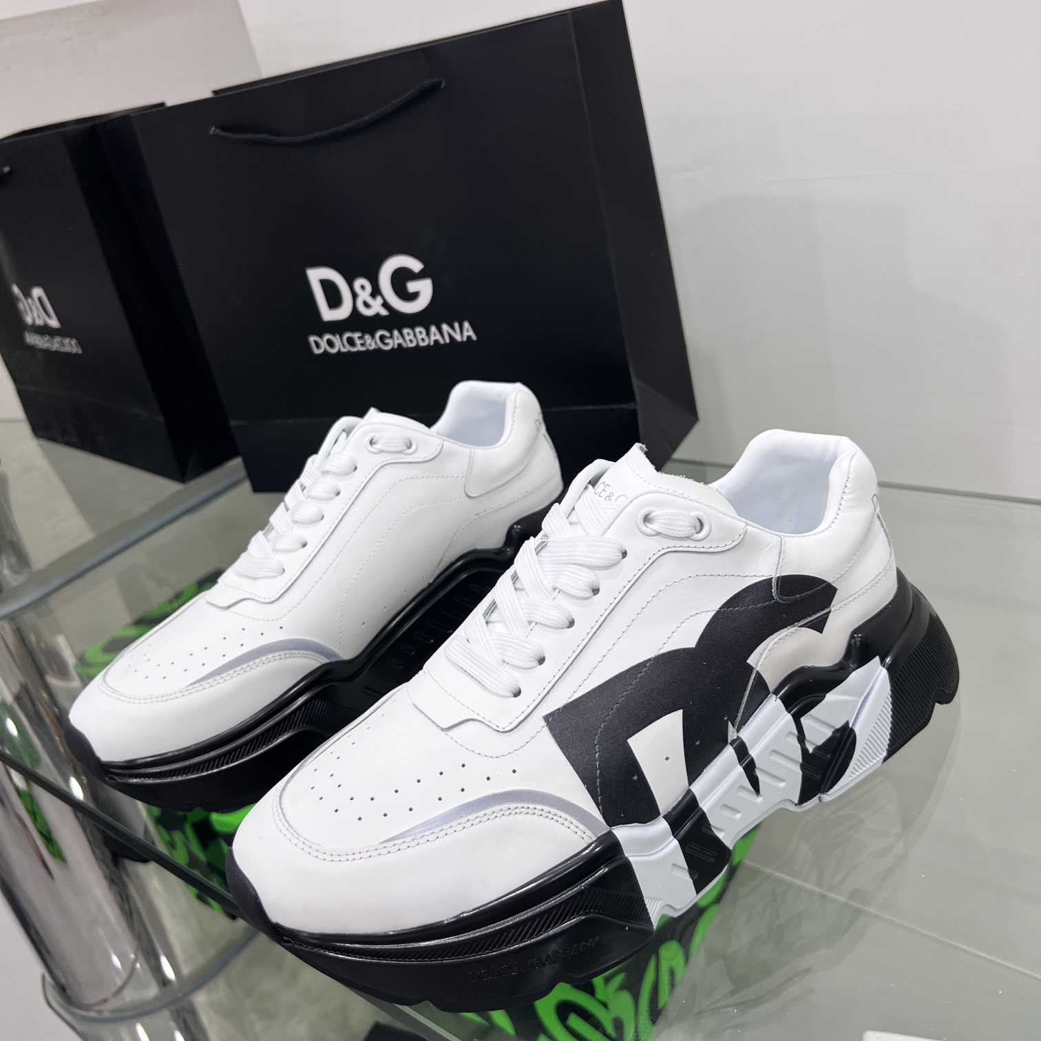 Dolce & Gabbana Calfskin Daymaster Sneakers - DesignerGu