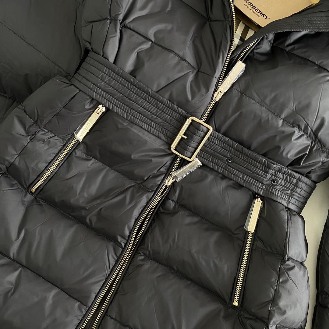 Burberry Hood Nylon Long Down Jacket - DesignerGu