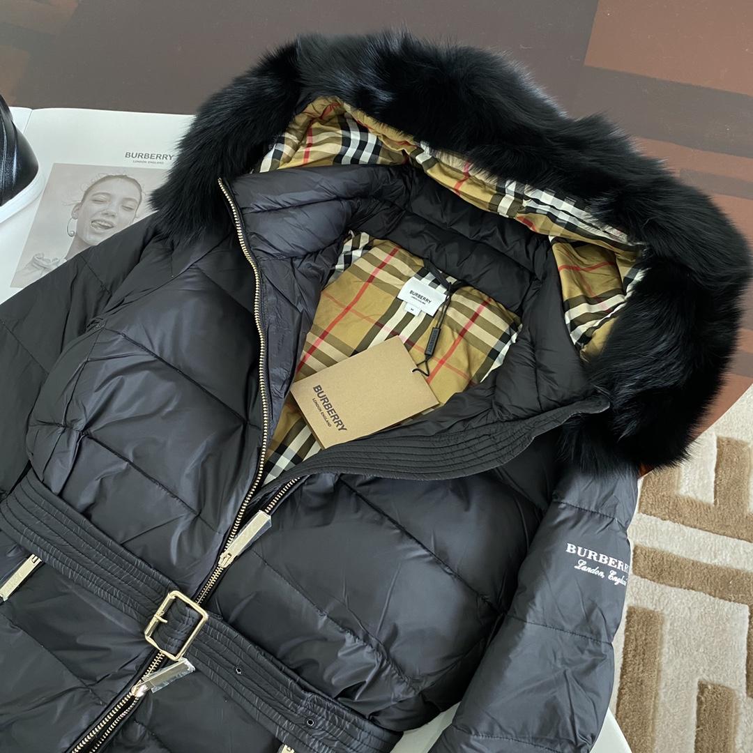 Burberry Hood Nylon Long Down Jacket - DesignerGu