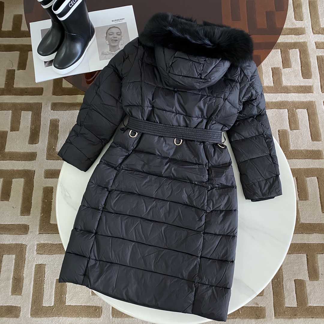 Burberry Hood Nylon Long Down Jacket - DesignerGu