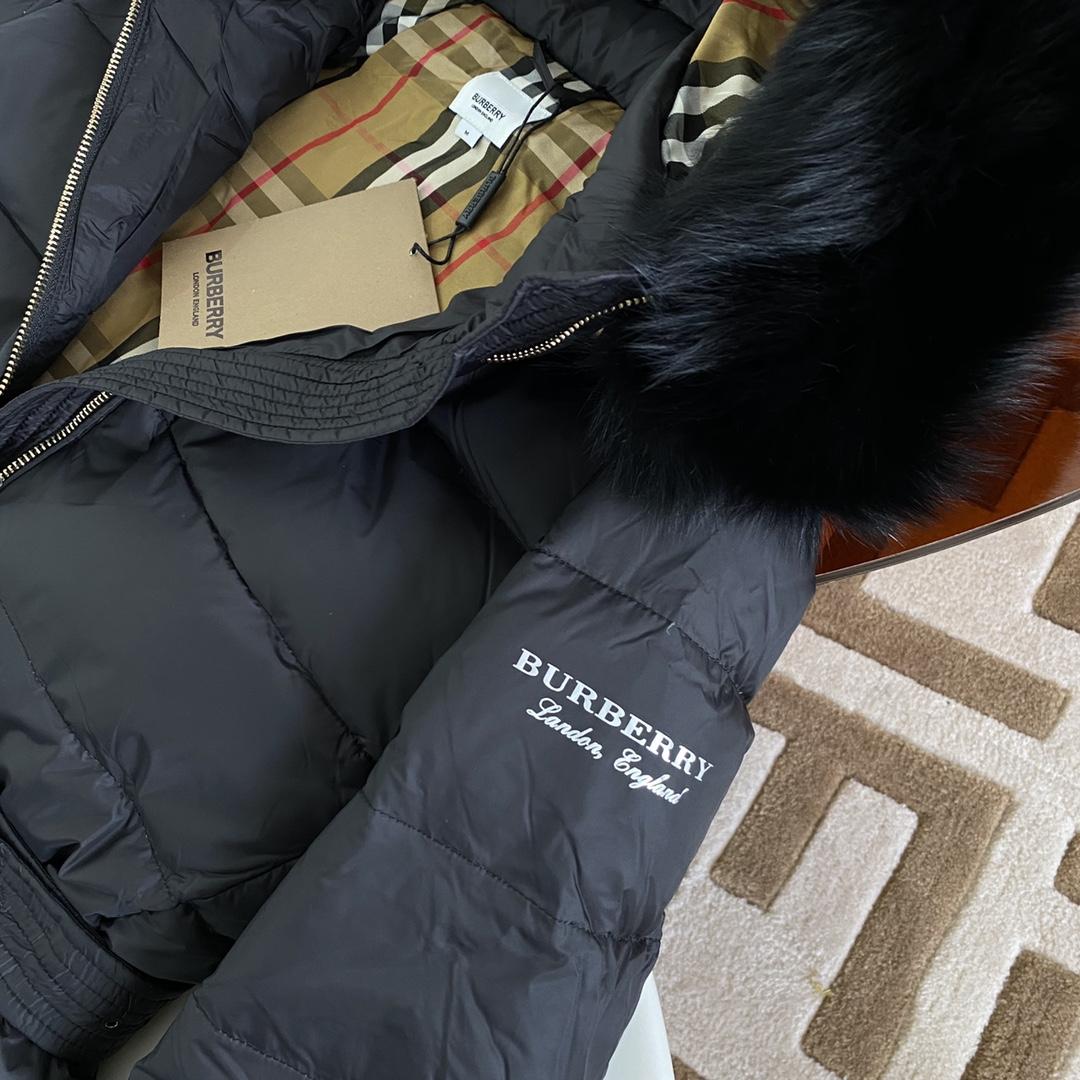 Burberry Hood Nylon Long Down Jacket - DesignerGu