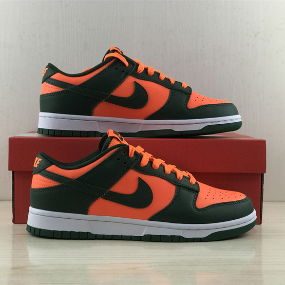 Nike Dunk Low “Miami Hurricanes” Sneaker   DD1391-300 - DesignerGu